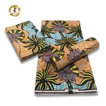 페이즐리원단 100% 코튼 앙카라 왁스 플라워 프린트 원단 아프리카 황금 부드러운 파뉴 재봉 소재 2023, 05 3_01 6 yards_01 1000g