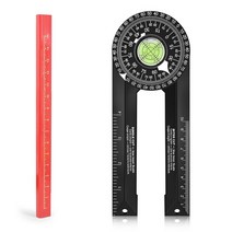 Miter Saw Protractor Ruler 360 Digital Angle Spirit Level Inclinometer Measuring Tool, 01 B