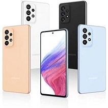 Samsung Galaxy A53 5G 스마트폰 듀얼 SIM Android 휴대전화 6GB RAM 128GB 저장용량 어썸 블랙 + 30개월 보증-32889, 하얀색, 하나의