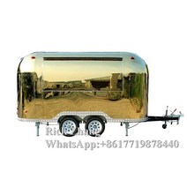 푸드트레일러 푸드 트럭 카라반 스낵카 야시장 양질의 요리 장비를 갖춘 완벽한 튀김기 길거리 음식, 반 돈