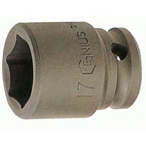 지니어스 육각 임팩트소켓 임팩소켓 복스알 1/2x32mm