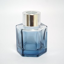 기본 육각 딥블루 그라데이션 디퓨저용기 디퓨져병 50ml, 실버