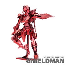 메탈투어 3D메탈 입체 퍼즐 모음, 3D메탈 미니 쉴드맨, 1Ea