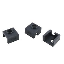 E-outstanding 3D 프린터 실리콘 양말 3피스 블랙 히터 블록 보호 케이스 커버 MK8/MK9 핫엔드 CR-10 10S S4 S5 Ender 3 Anet A8 액세서리