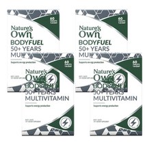 Natures Own 네이쳐스 오운 50+ 멀티비타민 에너지 60 정 Bodyfuel 50+ Multivitamin Energy 60 Tablets, 4개