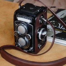 롤라이플렉스용 핸드메이드 소가죽 케이스 rolleiflex3.5f 2.8f 소량재고, 브라운 소프트 베지터블 태닝, 1개