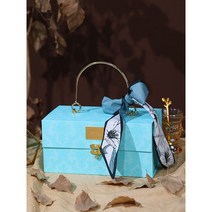 상자편지만들기 서프라이즈박스diy 백일 공예 스크랩북 세트 장식 데코, 블루-29*14*14cm