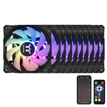 렌지후드필터 팬 주방팬 레인지통후드 주방후드고장 환풍기Thermaltake tt 팬, 10 팬 키트, argb 및 컨트롤러, 투명한