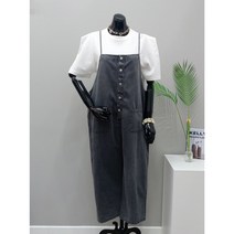 데님 배기핏 점프슈트 청멜빵바지 2컬러