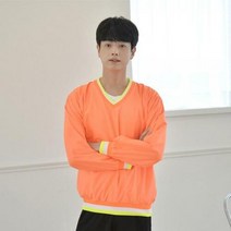 협력브랜드 형광 바람막이 브이넥 티셔츠 4color (남여
