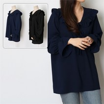 [시드마켓] [SidMarket] 레이디리본프릴블라우스 21D222T 빅사이즈 여성의류 (