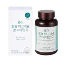 네츄럴굿띵스 퓨어 칼슘 마그네슘 앤 비타민D, 4개, 90정