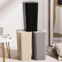 휴지통 냄새 방지 안나는 없는 쓰레기통 슬림 8L 12L 밀폐형 뚜껑있는 식당 거실, 8리터화이트
