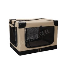 강아지 이동장 가방 캐리어 캣 트렁크 고양이 케이지, 만능인, M 베이지