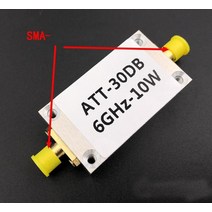 오실로스코프 부품 스코프100K-10GHz RF 전력계 V2.0 OLED 디스플레이 감쇠 값 디지털 미터 500MHZ 3GHZ +, 04 10W 30DB Attenuator