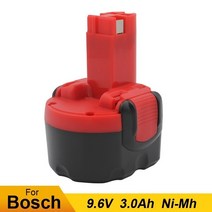 보쉬 호환 충전 배터리 9.6V 3Ah NIMH 리튬이온 호환 BAT048 BAT100 BAT119 2 607 335 260