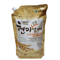 유한양행 현미 깔끔 설거지 주방세제 1.2kg, 1개