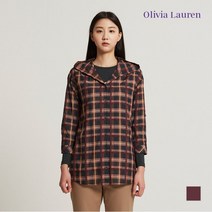 올리비아로렌 체크 후드셔츠 VOCNLWF7311