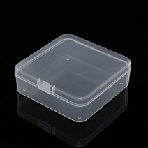 8.5x8.5cm 다용도 보관함 PP 투명 정사각 수납케이스, 단품