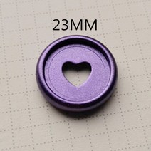 스노우보드바인딩부품 스노우보드바인딩 버튼바인딩 반투명 플라스틱 바인딩 링 100PCS23MM 버섯 구멍 노트, 04 보라색
