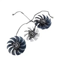 호환용 3pcs PVA080E12R 90mm 76mm 4pin 다채로운 RTX 2060 2070 2080 2080Ti 1660ti 1660 AD 그래픽 카드 냉각 팬, [04] WHITE