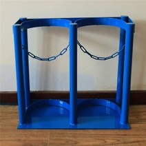 가스통 거치대 산소통 보관대 보관함 LPG 고정, 5L 2블루