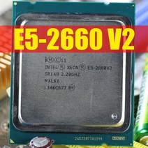 CPU 컴퓨터씨피유인텔 제온 프로세서 E5 2660 V2 CPU 2.2G LGA 2011 SR1AB 10 코어 서버 e5-2660 2.20GHz 2