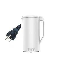 오아시 휴대용 미니 두유 메이커 500ML 벽 밀크 쉐이크 믹서기 스무디 프로세서 가전 제품 220V, 05 White 500ML_01 미국_02 220V