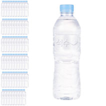 석수 무라벨 500ml 60병 공식샘물 mineral water 라벨없는 미네랄생수 지하 암반수 천연 광천수 대용량 대량 워터 먹는물 식수 업소용 자취생수 수분섭취 물보충, 60개