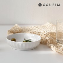 마일드 화이트 원형찬기 (소), 단품