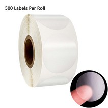 캔디 쿠키 비스킷 디저트 가방 랩을 위한 원형 투명 스티커 500개/롤 실링 투명 라벨 스티커 장식, 500개