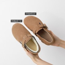 둥근코 스웨이드 캐주얼 버클 퍼단화(1.5cm/기모안감) 10864&11364