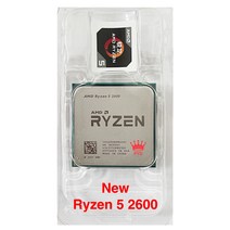 AMD Ryzen 5 2600 3.4 GHz 6 코어 12 스레드 CPU 프로세서 YD2600BBM6IAF 소켓 AM4 팬 미포함 신제품, 한개옵션0