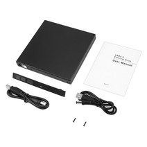 외장 씨디롬 cd리더기 블루레이odd 노트북 cd롬 cd룸 외장odd 휴대용 usb 2.0 dvd dvd-rom ide 외부 케이스 슬림 블랙 하드 드라이브 디스크 인클로저, 협력사