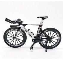 1대10 SCALE 다이캐스트 모형 산악용 레이싱 인형 자전거 미니어처, 은색, Time trial