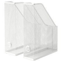 이케아 DRONJONS 드뢰니엔스 파일꽂이 24x33x8.5cm + 25.5x33x10cm 2P, 화이트