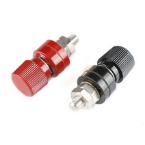 어스 단자 바나나잭 접지 터미널 전원패널 8 6MM, 4-레드단자8mm