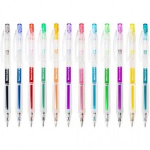 제노 휘즈 Fizz 0.5mm 겔 볼펜 낱개 상품 X 12개 묶음, 흑색