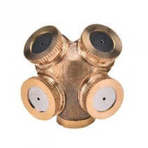 미스트스프레이노즐 1구 2구 3구 4구노즐정원 물분사 물분사기 관수용품 안개노즐 미스트노즐 원예노즐 잔디스프링클러 분사기노즐 원예용품 잔디노즐 물분사기 관수용품, 미스트스프레이노즐 P00377 - 4구