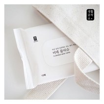 [생활공작소] 휴대용 비데 물티슈 10매 x 10세트, 단품