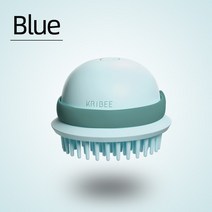 Xiaomi 오리지널 KRiBEE 헤드 마사지 전기 샴푸 브러시 두피 마사지 드라이 마사지 브러시 진동 빗 클리너 헤어 도구, 파란색, 하나