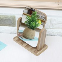 ABM 우드사각탁상거울 s 브라운 탁상거울/북유럽소품/원목거울/화장대거울/엔틱거울