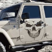 정크야드 오프로드 대형 스티커 wl_290, 노란색, 1개