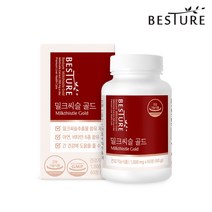 베스처 밀크씨슬 골드 실리마린 1000mg 60정(1개월분) 간건강 비타민B 나이아신, 1병, 1개