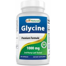 Best Naturals Glycine 1000mg 베스트내츄럴스 글라이신 180정, 2개, 180