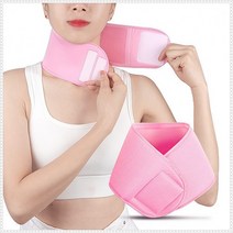 목주름밴드 넥관리 주름패치 목주름 젤마스 리프팅밴드 보습밴드 넥패치, 목주름방지밴드/핑크, 1개