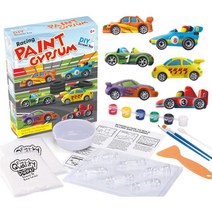 QDY 키즈 페인팅 키트 공예품, 22X18.5X5cm, PVC, 소형 자동차