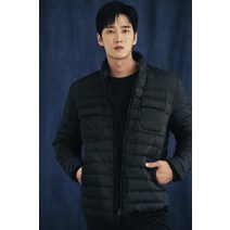 브렌우드 코오롱패션 경량 구스다운 셔츠형 점퍼BRUAW22451BKX