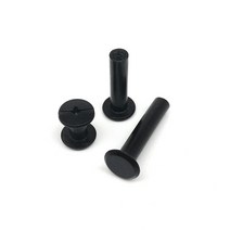10pcs 골드 실버 블랙 M5x4-50mm 가죽 가방 벨트 스크랩북 앨범 계정 책 포스트 바인딩 나사 네일 리벳, [04] 5x8mm, 5x8mm+Black