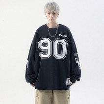 아이스하키복 오버핏 하키 티셔츠 힙합 져지 티 훈련